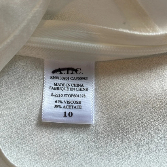 A.L.C. Harlow Top In Off White Size 10 - Picture 7 of 12